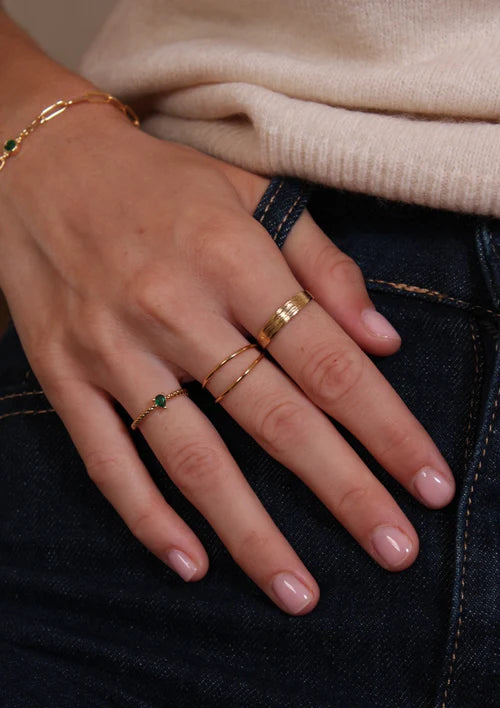 Basil Green Ring