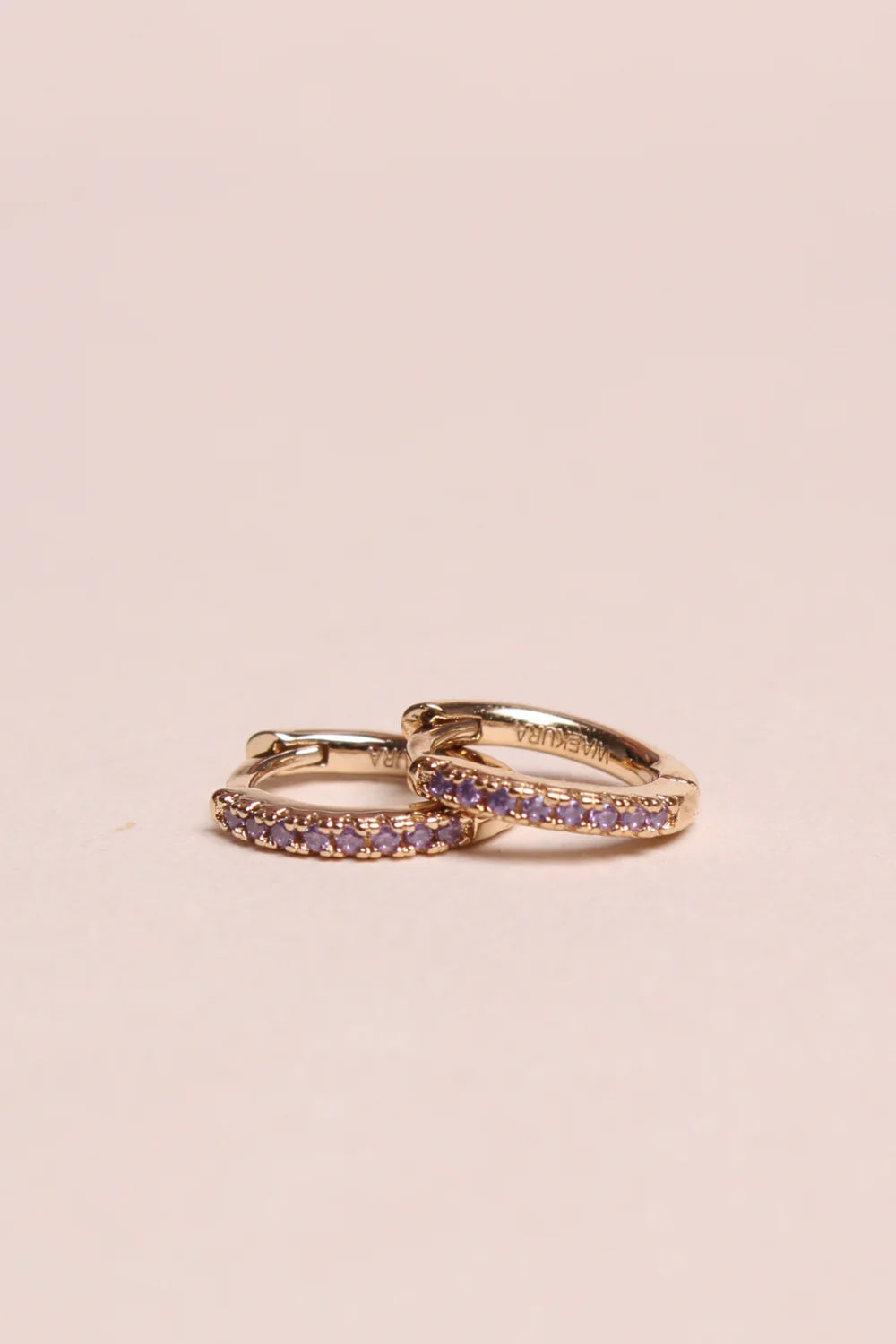 Mini Lavender Creoles